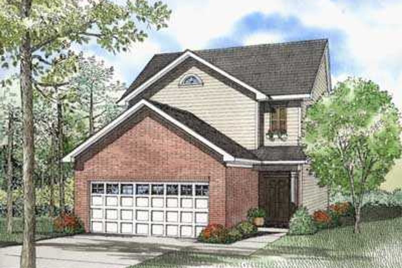 Home Plan - Traditional Exterior - Front Elevation Plan #17-424