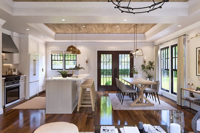 House Blueprint - Interior - Dining Room 1 for Cottage House Plan #54-684 - 2 bed, 2 bath