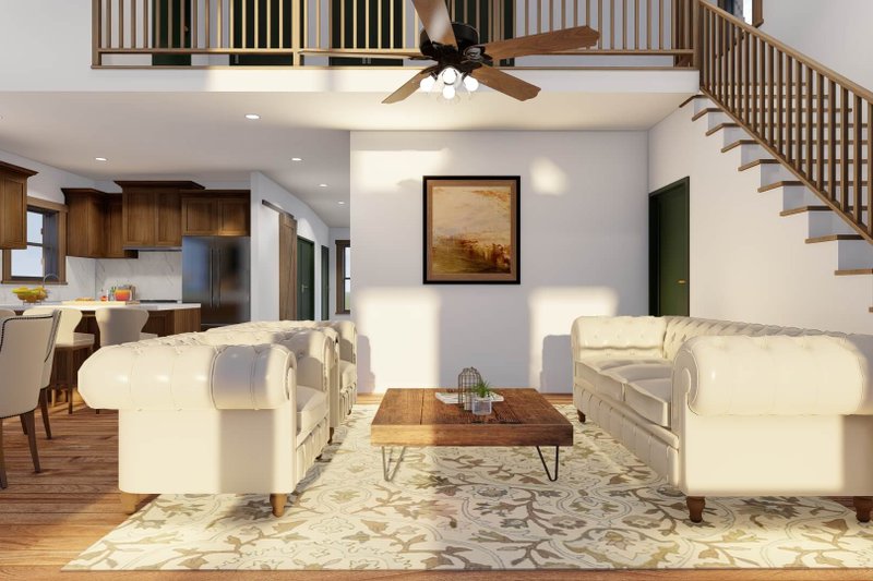 Architectural House Design - Interior - Family Room 1 for Beach House Plan #923-414 - 3 bed, 2.5 bath