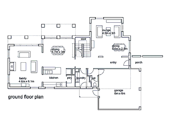 Modern Floor Plan - Main Floor Plan #496-5