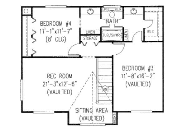 Dream House Plan - Country Floor Plan - Upper Floor Plan #11-206