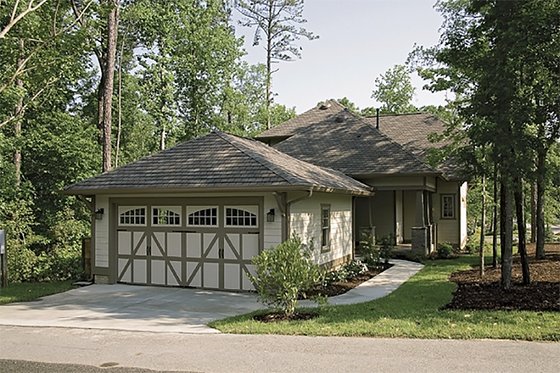 Exterior - Rear Elevation for Craftsman House Plan #453-9 - 4 bed, 2.5 bath