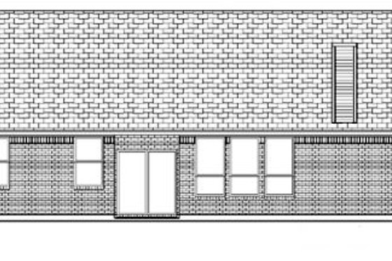Exterior - Rear Elevation for Traditional House Plan #84-317 - 4 bed, 2 bath