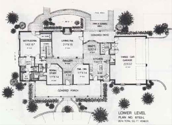 Farmhouse Floor Plan - Main Floor Plan #310-852