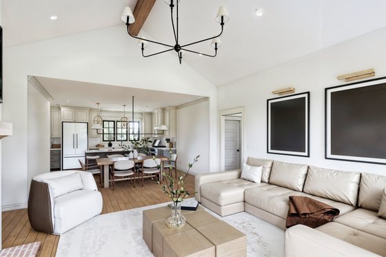 Interior - Family Room for Barndominium House Plan #1074-114 - 3 bed, 2 bath