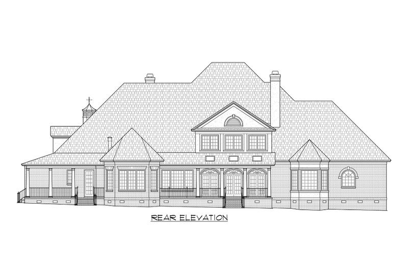 Classical Style House Plan - 4 Beds 6.5 Baths 6061 Sq/Ft Plan #1054-90 ...