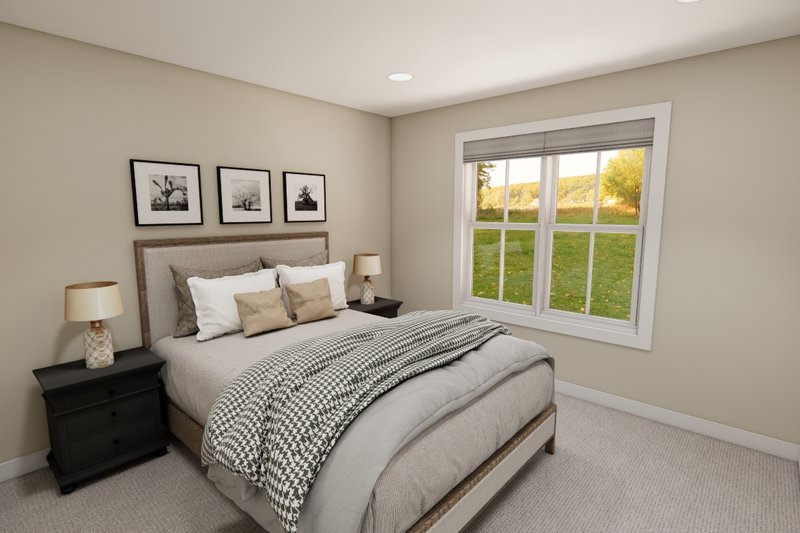House Blueprint - Interior - Bedroom 2 for Craftsman House Plan #51-1359 - 4 bed, 2.5 bath