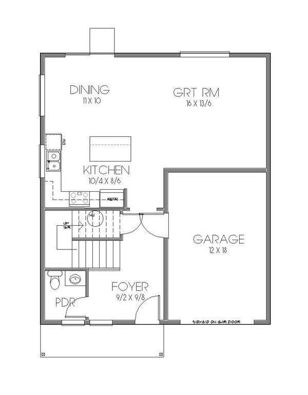 Craftsman Floor Plan - Main Floor Plan #423-72