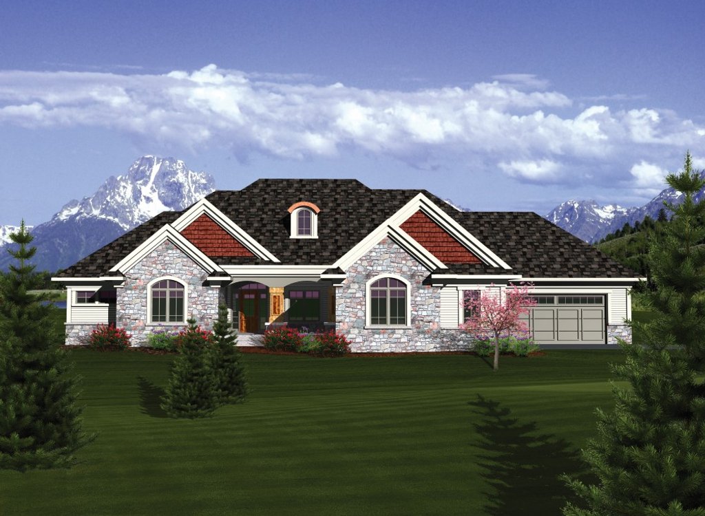 Ranch Style House Plan - 2 Beds 1.5 Baths 2149 Sq/Ft Plan #70-1086