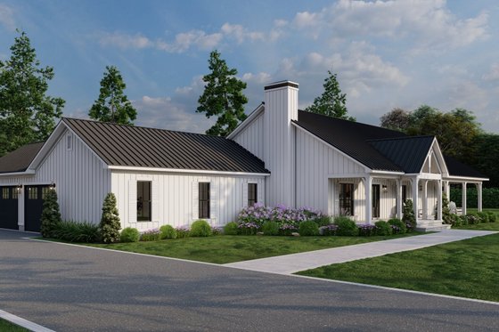 Exterior - Other Elevation 3 for Farmhouse House Plan #923-384 - 3 bed, 3 bath