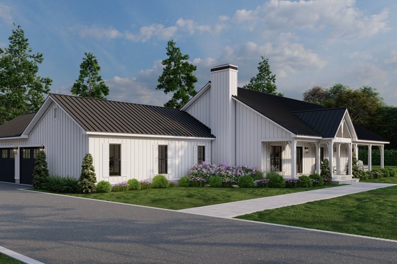 House Blueprint - Exterior - Other Elevation 3 for Farmhouse House Plan #923-384 - 3 bed, 3 bath