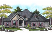 European Style House Plan - 4 Beds 3.5 Baths 3899 Sq/Ft Plan #70-960 