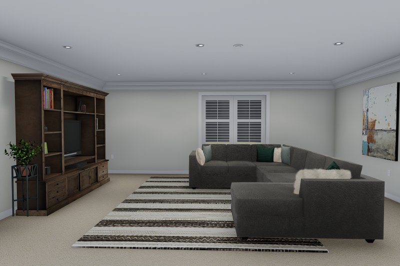 Architectural House Design - Interior - Family Room 2 for Ranch House Plan #1060-12 - 5 bed, 3.5 bath