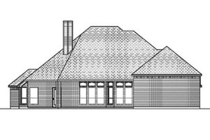Exterior - Rear Elevation for Traditional House Plan #84-377 - 3 bed, 2.5 bath