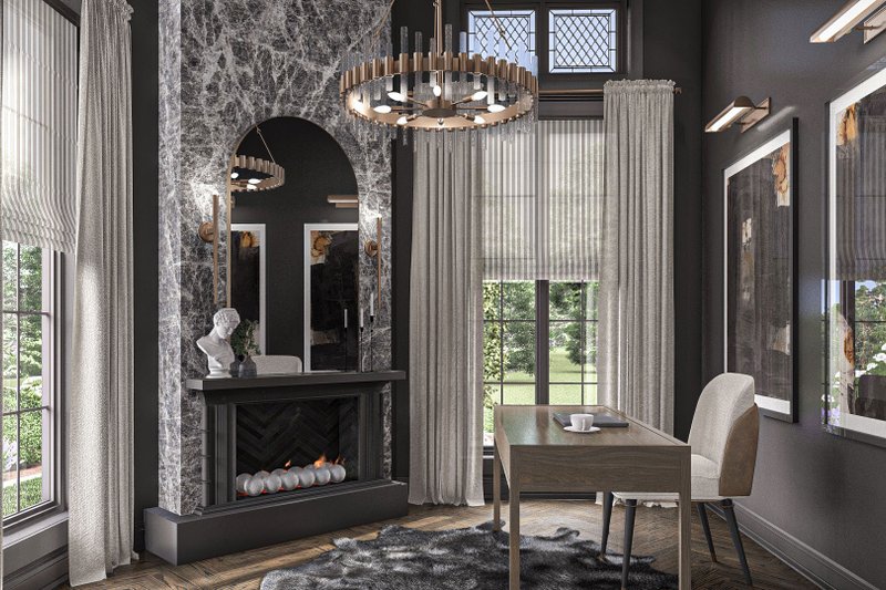 Architectural House Design - Interior - Entry 1 for Victorian House Plan #455-497 - 4 bed, 2.5 bath
