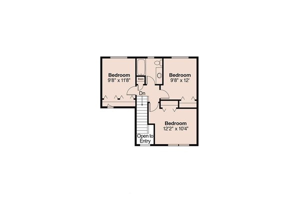 Architectural House Design - Floor Plan - Upper Floor Plan #124-470