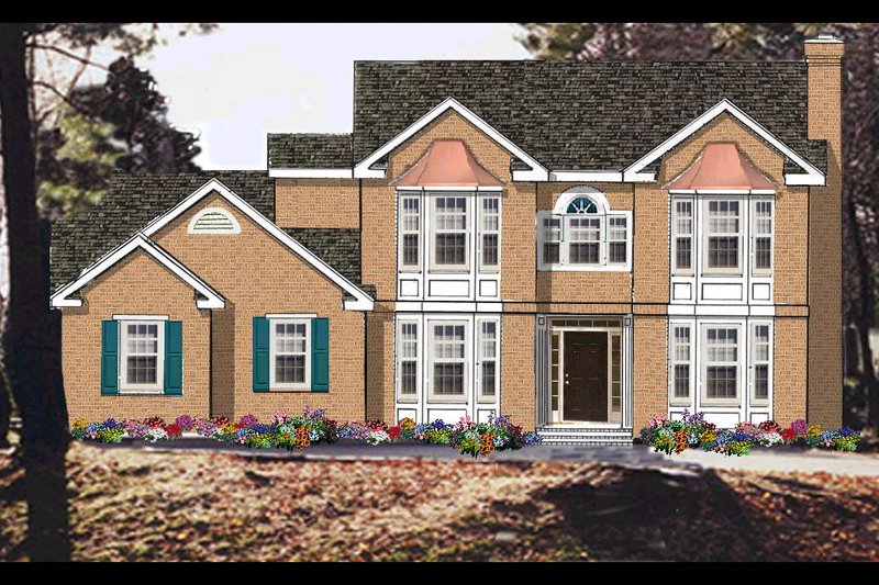 House Design - Colonial Exterior - Front Elevation Plan #3-231