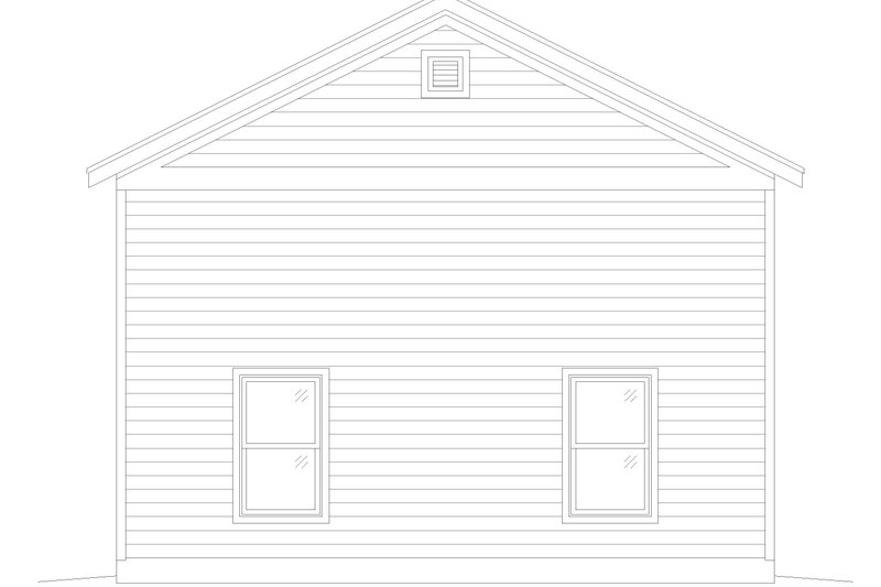 House Plan Design - Exterior - Rear Elevation for Traditional House Plan #932-708, 0 bath