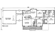 Ranch Style House Plan - 3 Beds 2 Baths 1576 Sq/Ft Plan #312-344 