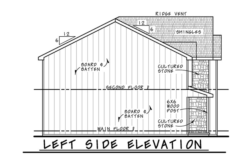 House Plan Design - Exterior - Other Elevation for Modern House Plan #20-2555 - 3 bed, 2.5 bath