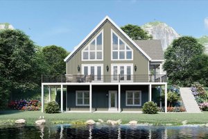 Exterior - Other Elevation 1 for Country House Plan #932-1031 - 5 bed, 3.5 bath