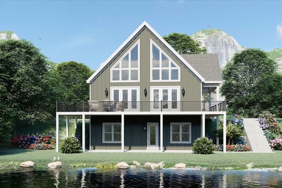 Exterior - Other Elevation 1 for Country House Plan #932-1031 - 5 bed, 3.5 bath