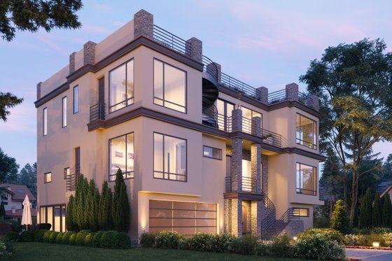 Exterior - Other Elevation for Modern House Plan #1066-105 - 7 bed, 8.5 bath