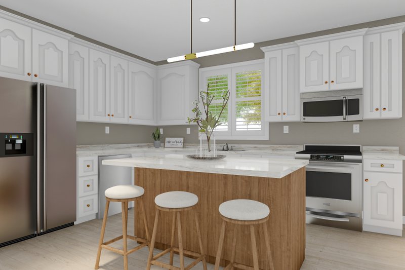 House Design - Interior - Kitchen 1 for Ranch House Plan #1060-9 - 5 bed, 3 bath