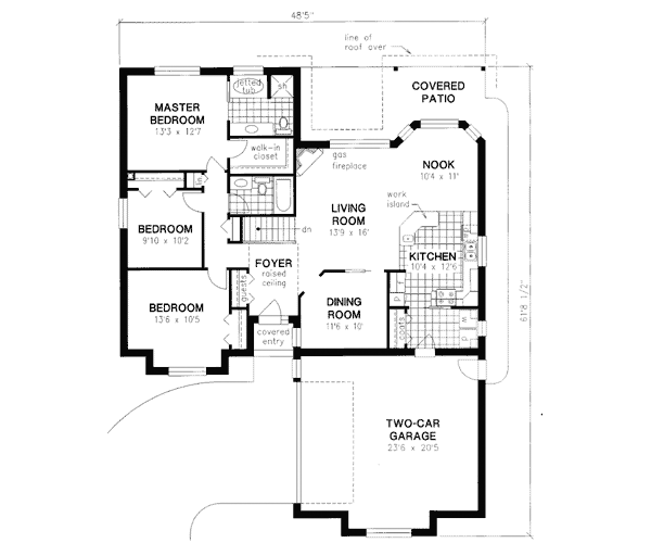 European Floor Plan - Main Floor Plan #18-340