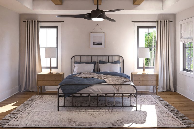 Home Plan - Interior - Master Bedroom for Farmhouse House Plan #455-812 - 3 bed, 3 bath