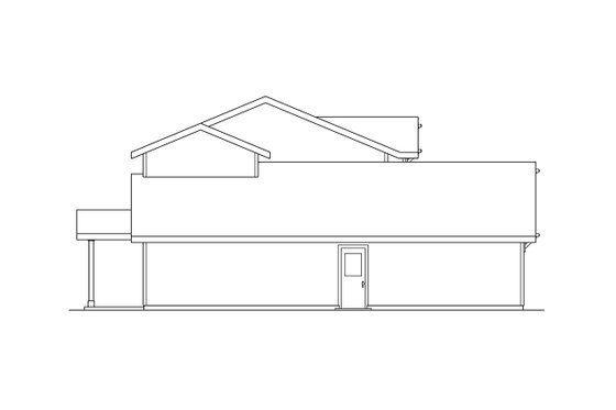 Exterior - Other Elevation for Country House Plan #124-906 - 4 bed, 2.5 bath