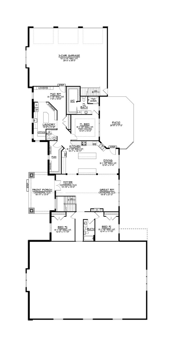 Cabin Floor Plan - Main Floor Plan #1064-350