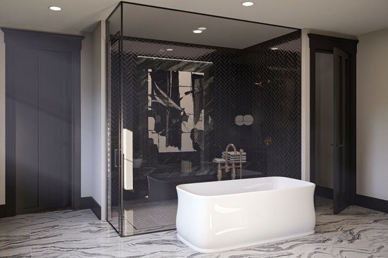 Interior - Master Bathroom 1 for Colonial House Plan #455-388 - 5 bed, 4.5 bath