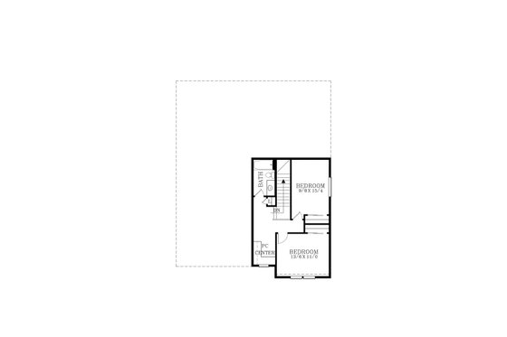 Floor Plan - Upper Floor for Craftsman House Plan #53-700 - 4 bed, 2.5 bath
