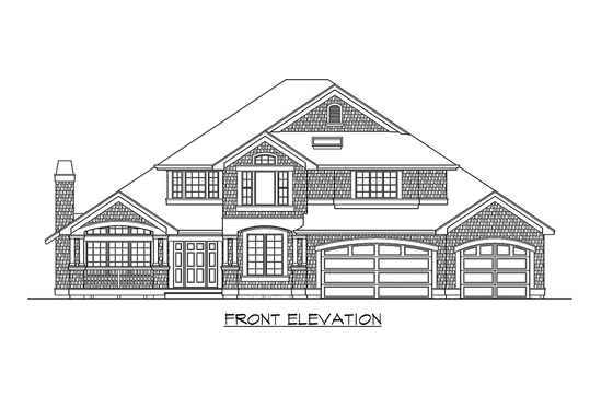 Exterior - Other Elevation for Craftsman House Plan #132-142 - 4 bed, 2.5 bath