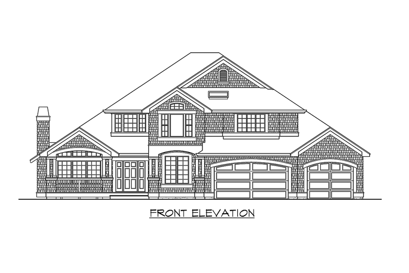House Plan Design - Exterior - Other Elevation for Craftsman House Plan #132-142 - 4 bed, 2.5 bath