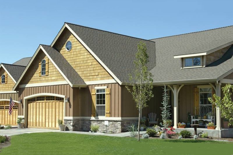 Home Plan - Front View - 1975 square foot Craftsman home