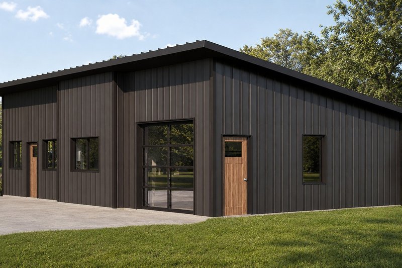 House Blueprint - Exterior - Other Elevation for Modern House Plan #1064-497 - 1 bed, 1 bath
