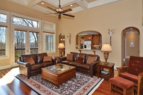 Interior - Family Room for European House Plan #929-21 - 4 bed, 3.5 bath