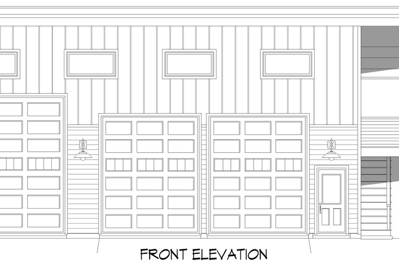 Architectural House Design - Exterior - Front Elevation 3 for Contemporary House Plan #932-1250 - 1 bed, 1 bath