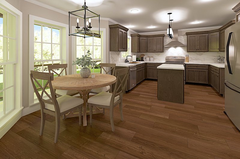 Home Plan - Interior - Dining Room for European House Plan #44-138 - 3 bed, 2 bath