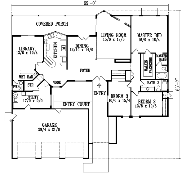 Floor Plan - Main Floor Plan #1-1175