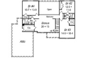 European Style House Plan - 4 Beds 3.5 Baths 3249 Sq/Ft Plan #329-291 