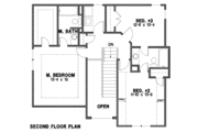 Traditional Style House Plan - 3 Beds 2.5 Baths 1618 Sq/Ft Plan #67-868 
