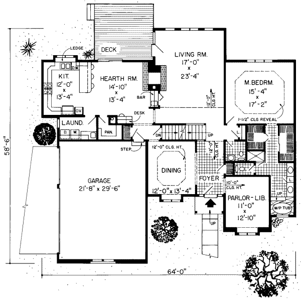 Traditional Floor Plan - Main Floor Plan #312-286