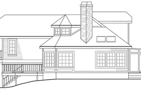 Exterior - Other Elevation 1 for Contemporary House Plan #124-323 - 2 bed, 2 bath