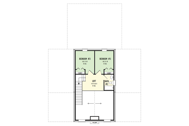 Home Plan - Floor Plan - Upper Floor for Barndominium House Plan #1092-43 - 4 bed, 2.5 bath