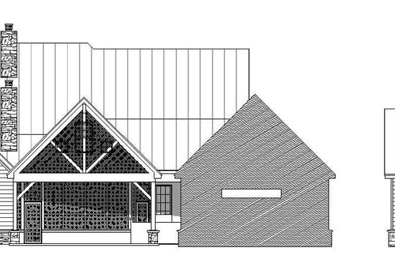 Exterior - Rear Elevation 1 for Traditional House Plan #932-212 - 5 bed, 4.5 bath
