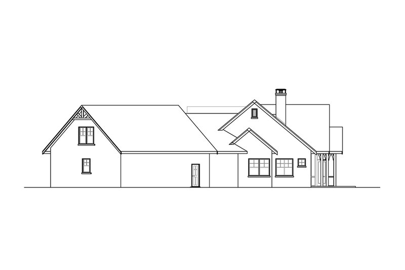 House Blueprint - Exterior - Other Elevation 1 for Craftsman House Plan #124-1272 - 3 bed, 2.5 bath