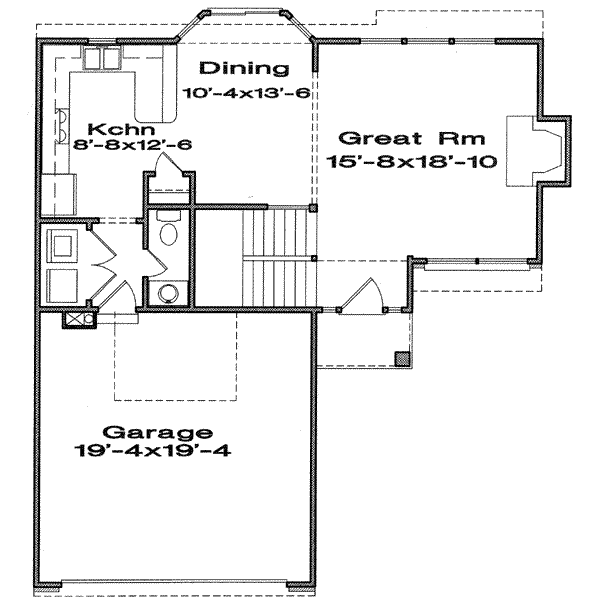 Traditional Floor Plan - Main Floor Plan #6-114